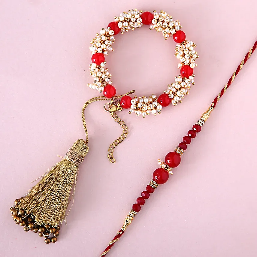 Sneh Red Bhaiya Bhabhi Rakhis