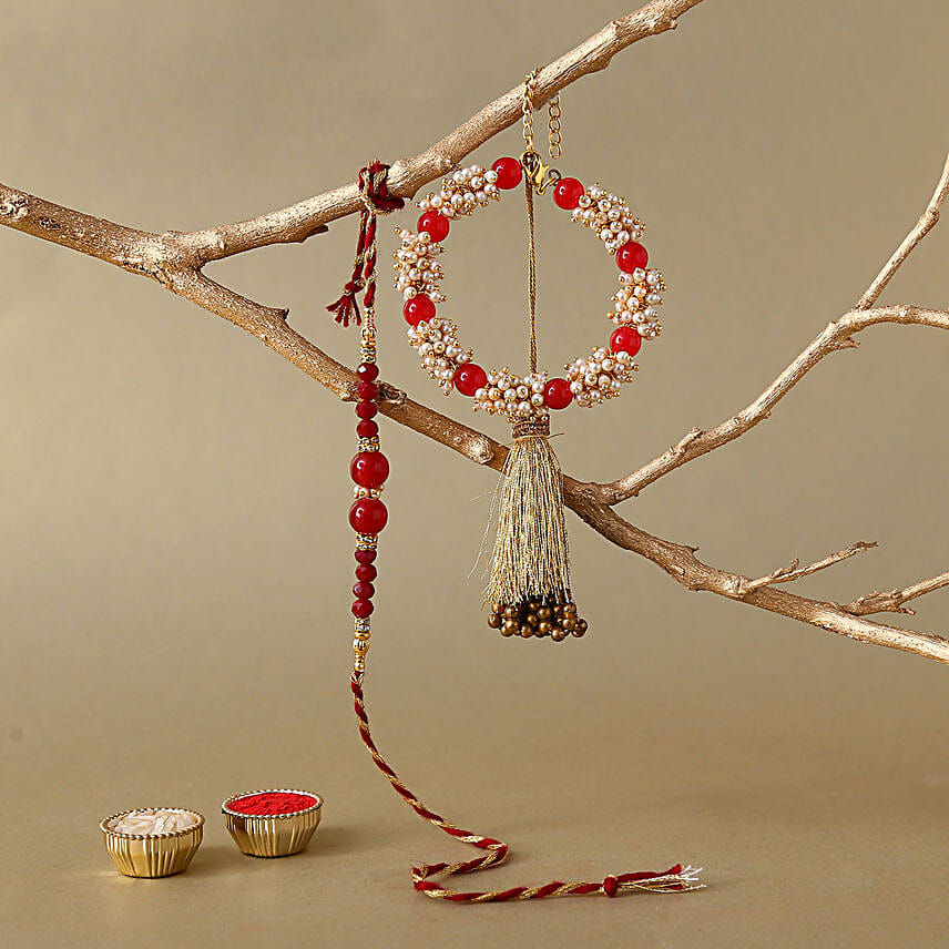 Sneh Red Bhaiya Bhabhi Rakhis