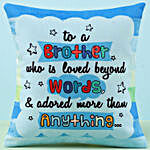 Adorable Brother Printed Cushion