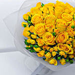 Beautiful Yellow Rose N Spray Rose Bouquet