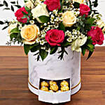 Beautiful Mixed Roses Arrangement