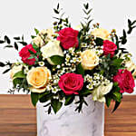 Beautiful Mixed Roses Arrangement