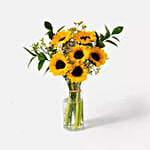 Blooming Sunflowers Vase Arrangement