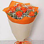 Bouquet Of Orange Roses