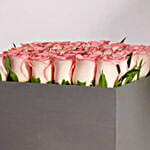 Premium Pink Roses Box Arrangement