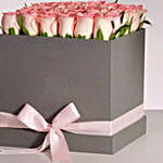 Premium Pink Roses Box Arrangement