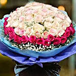 Royal Roses Bouquet And Patchi Chocolate Combo