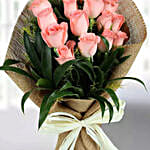 Sweet Pink Roses Bunch