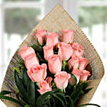 Sweet Pink Roses Bunch