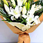 White Beauty Lilies Bouquet