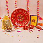 Mandala Thali & Almonds Potli Bhaidooj Gift