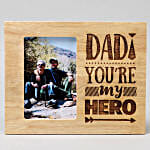 Personalised My Hero Dad Photo Frame