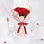 Malika  18 Valentine's Red Roses Bouquet
