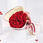 Malika  18 Valentine's Red Roses Bouquet