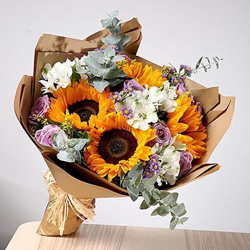 Splendid Bouquet Of Mixed Flowers:Sympathy and Funeral Flower Singapore