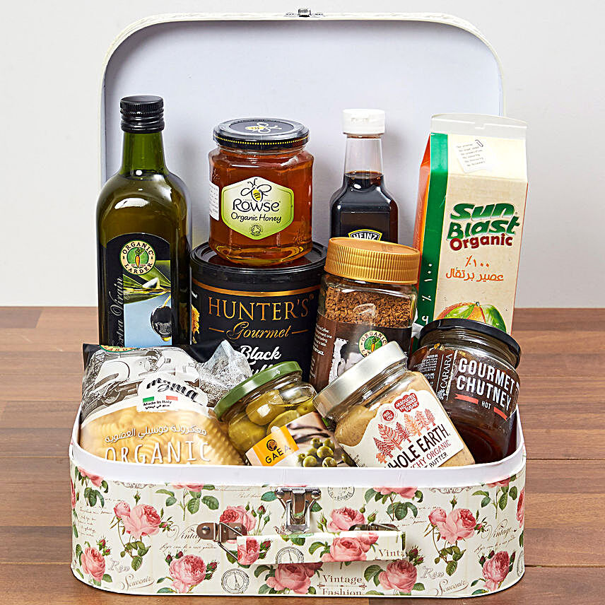 Suitcase Of Snacks:Gift Basket to Singapore
