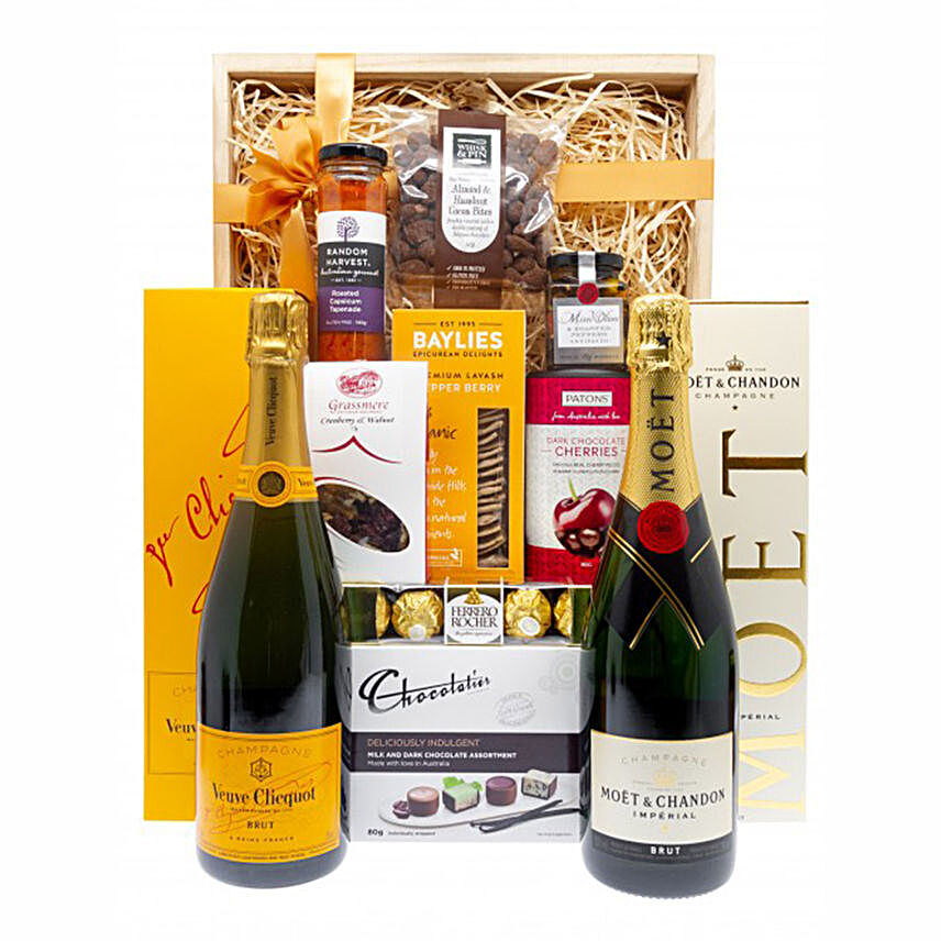 Flavoursome Champagne N Chocolate Hamper:Father's Day Presents in Sinapore