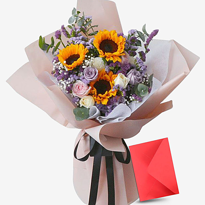 Sunshine Bunch With Greeting Card