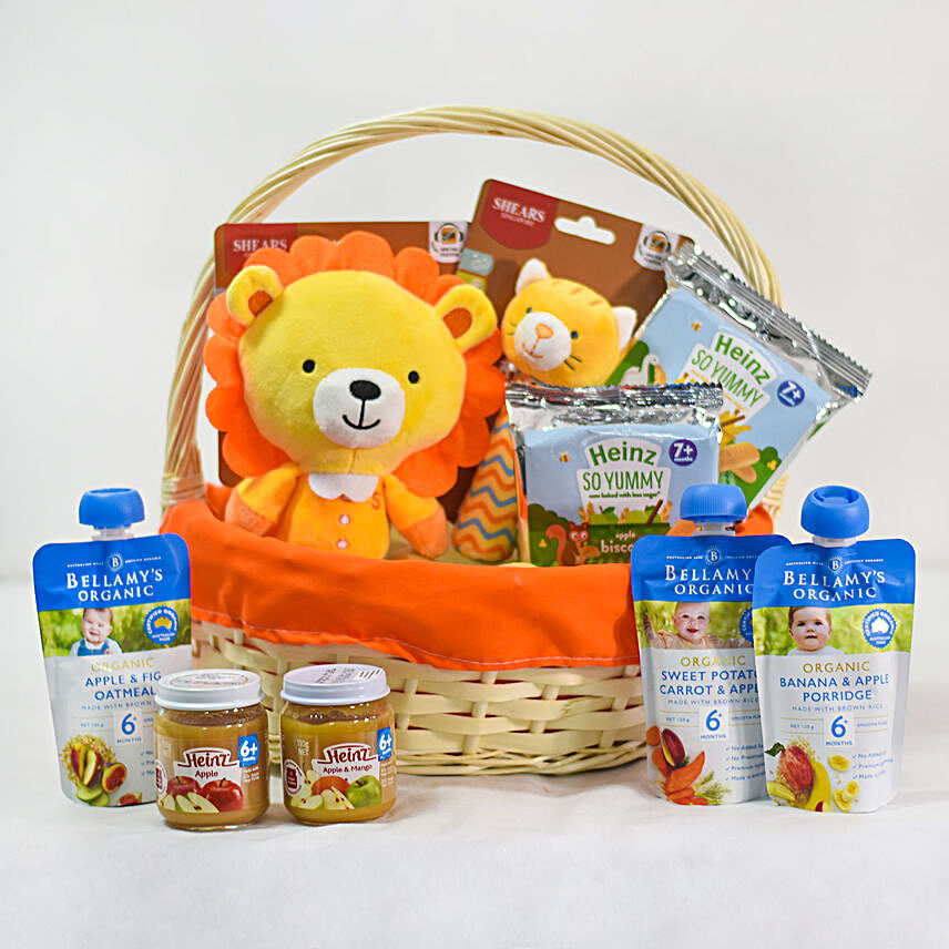 Soft Toys Assorted Puree Sweet Baby Hamper:Soft toys to Singapore