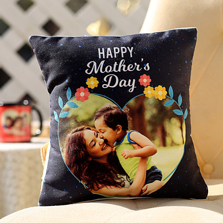 Mothers Day Personalised Picture Cushion:Cushion to Singapore