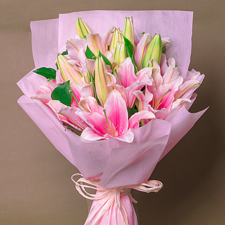 Lilies Bouquet Singapore  Singapore Lily - Ferns N Petals