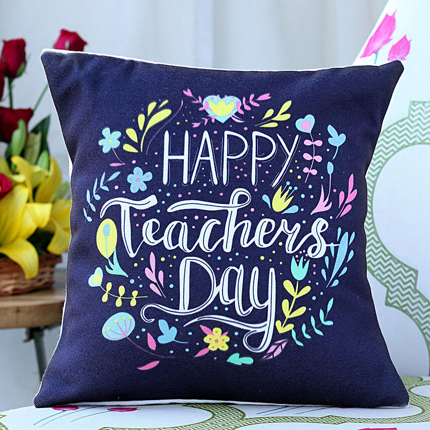 Teachers Day Greetings Cushion:Teachers Day Gifts In Singapore