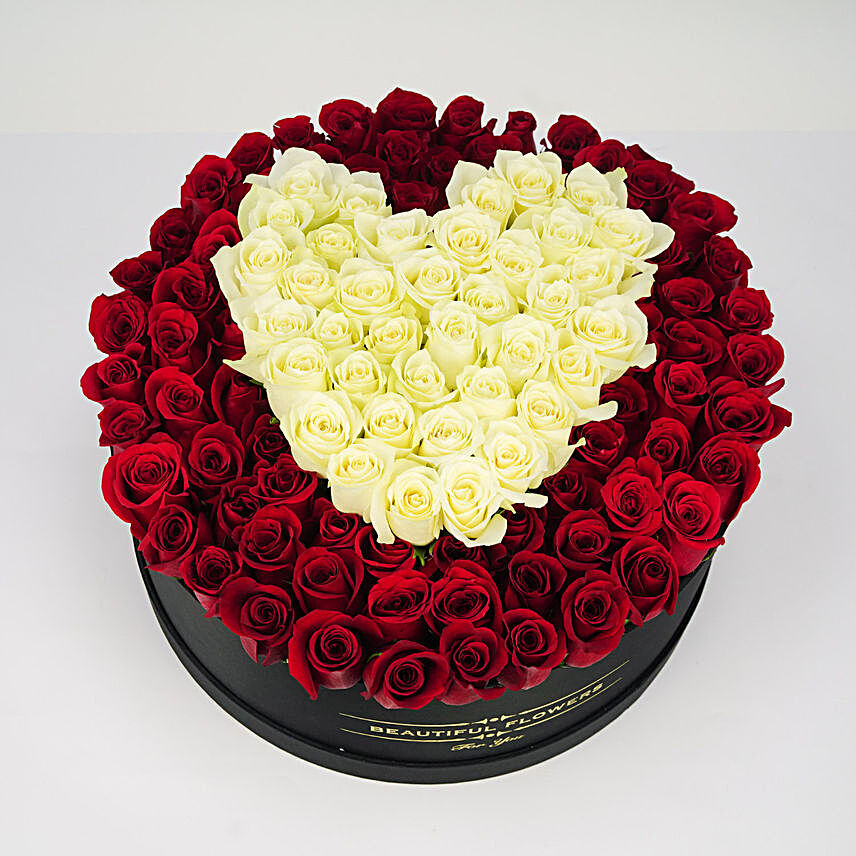 Heart Shaped Premium Roses Arrangement:Kiss Day Gifts to Singapore