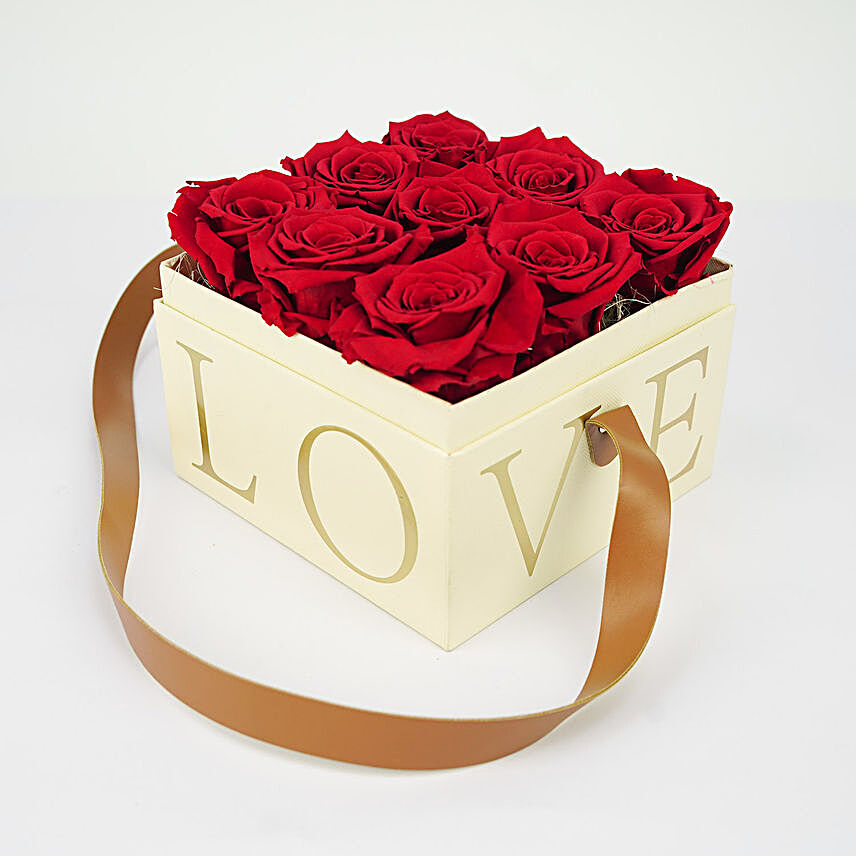 Forever Rose In Love Box:Send Valentines Day Flowers to Singapore