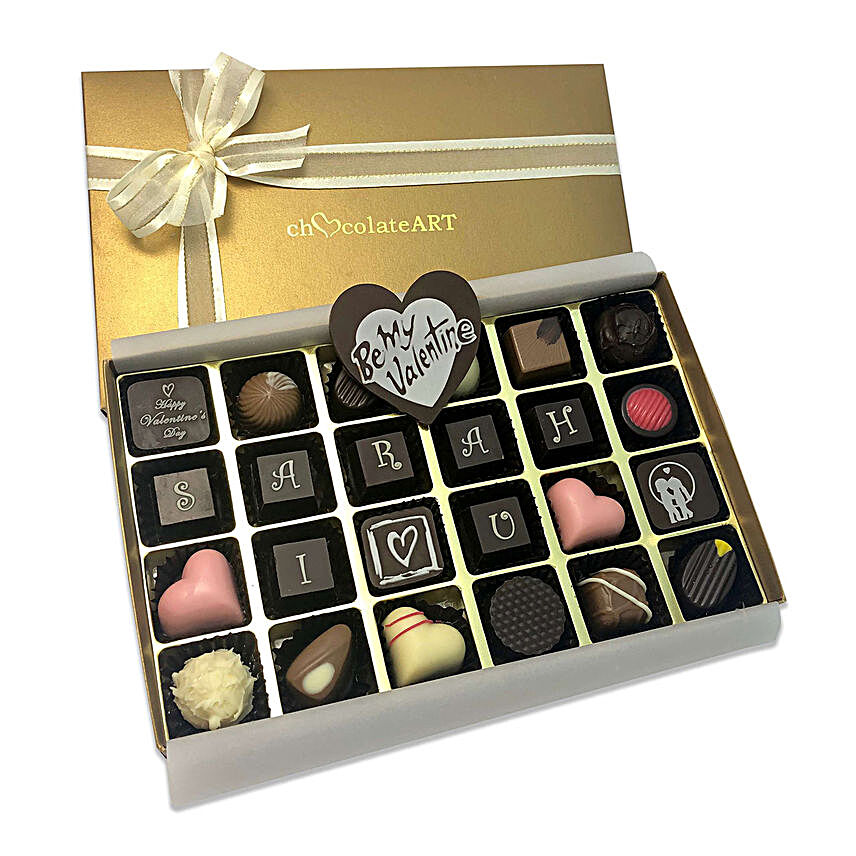 I Love You Personalised Name Chocolate:Valentine's Day Chocolates to Singapore