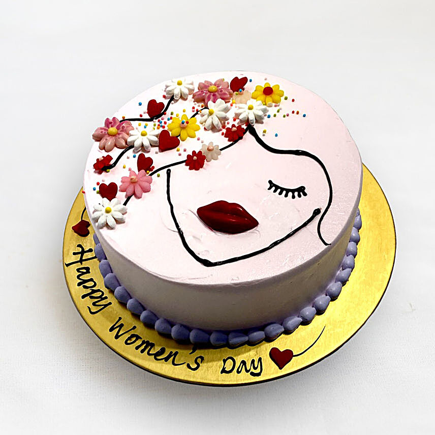 Lavender Infused Fresh Cream Cake For Womens Day:Womens Day Gifts to Singapore