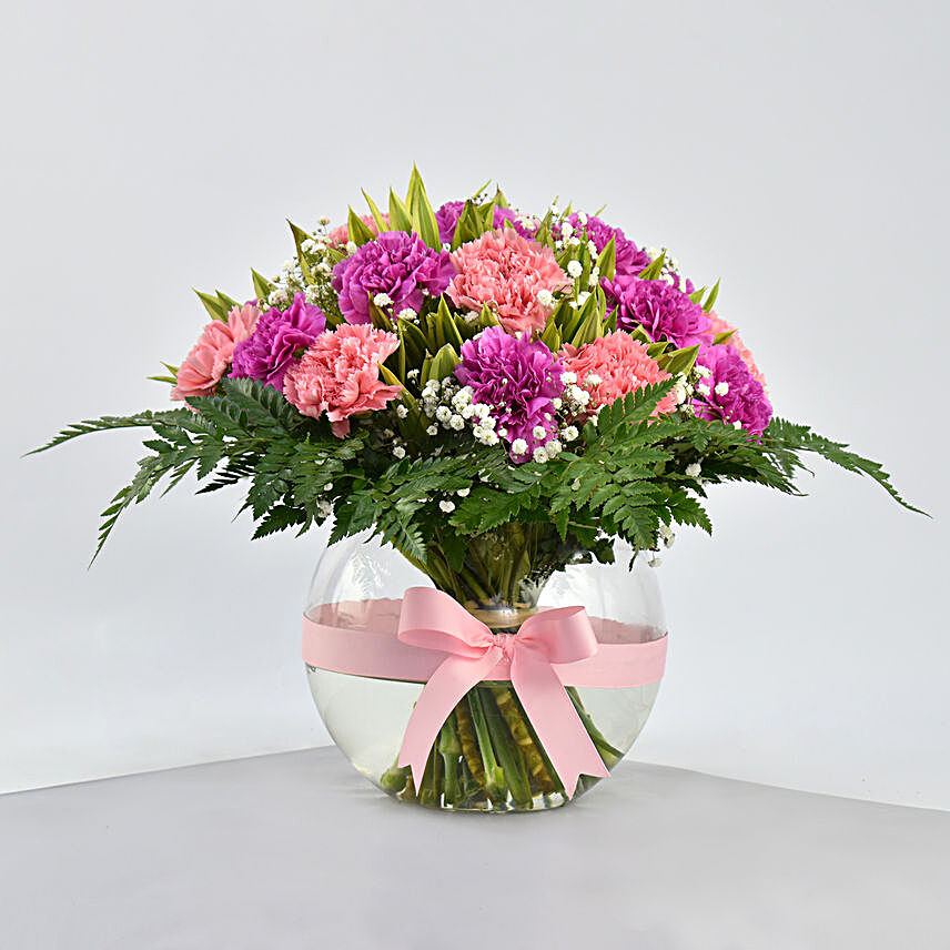 Beauty Of Carnation Flower Arrangement:house-warming