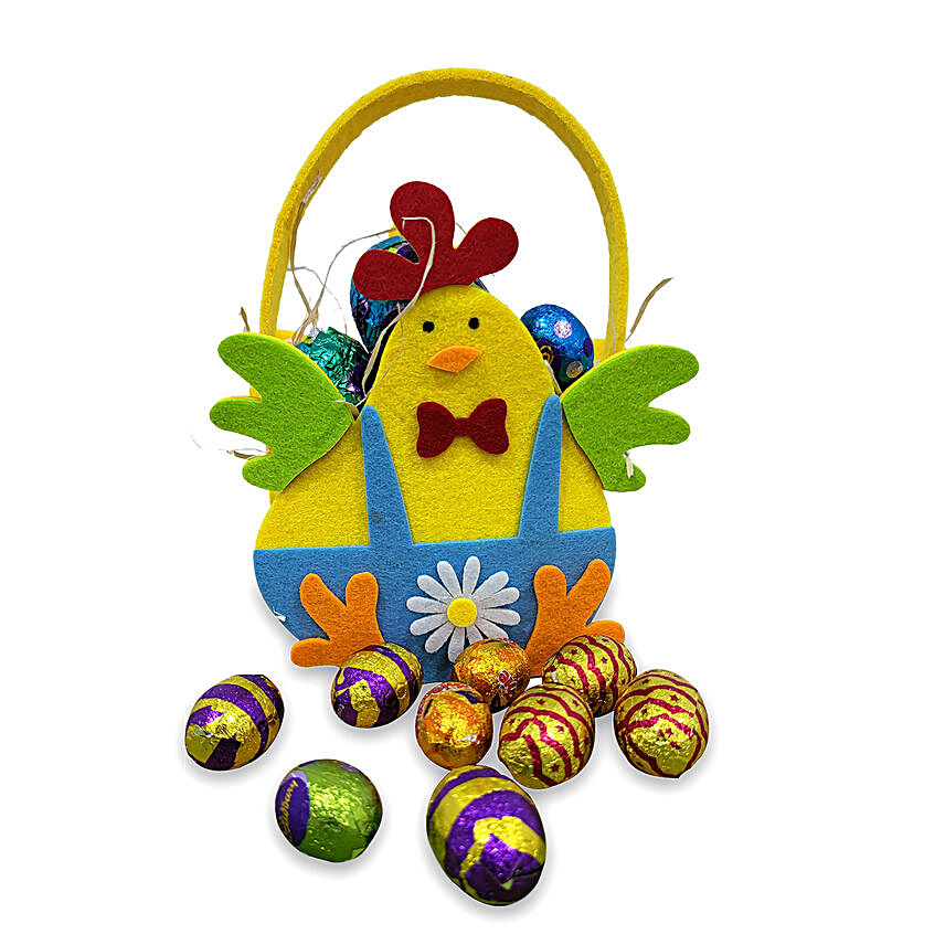 Choco Load Easter Eggs Animal Basket:Send Easter Gifts to Singapore