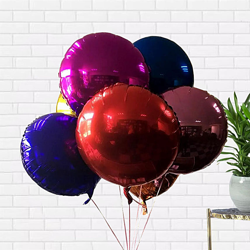 Mixed Colour Foil Balloons