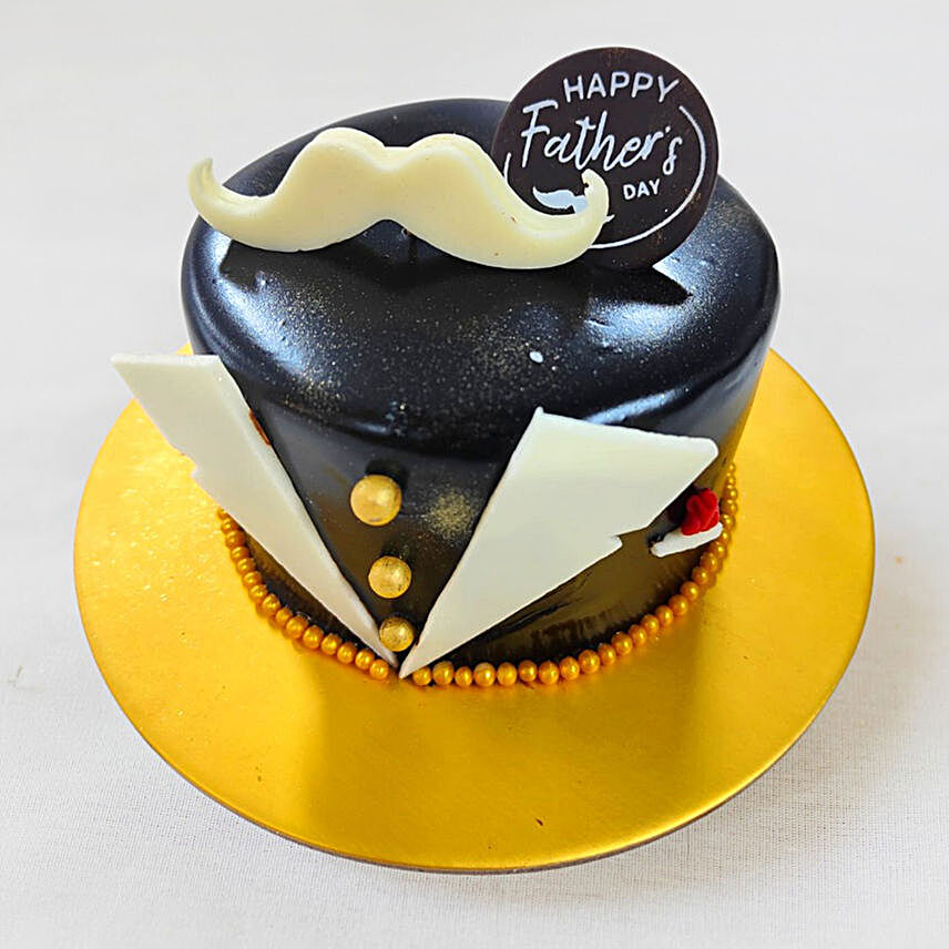 Father's Day Moustache French Chocolate Mousse Cake:Chocolate Cakes in Singapore