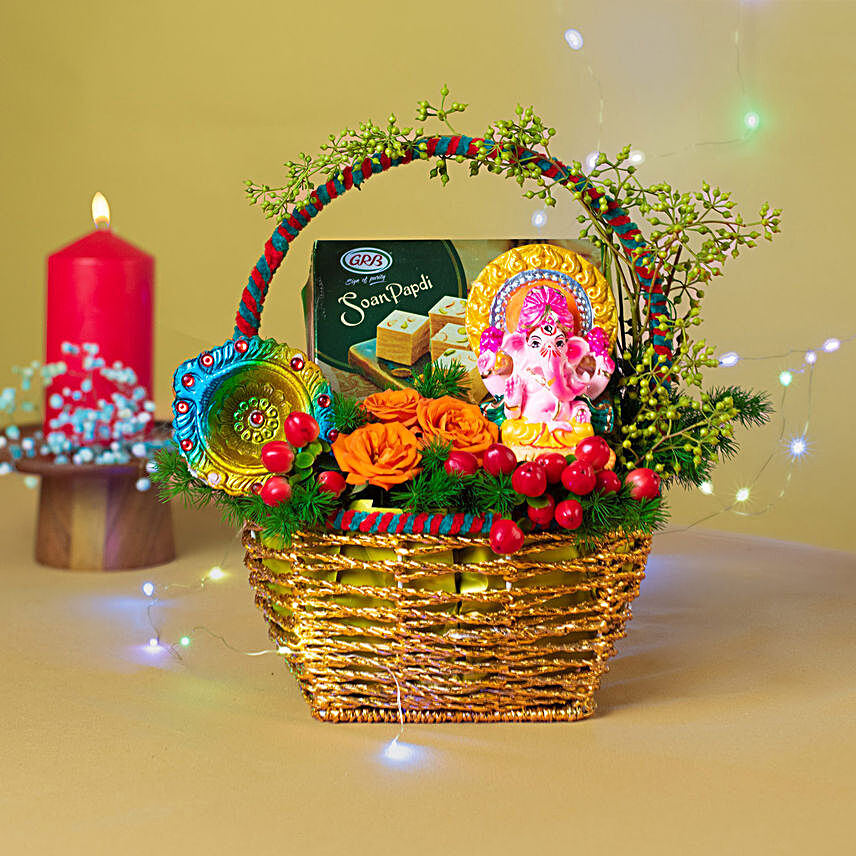 Happy Diwali Sweet Treats Hamper:Diwali Gift Delivery in Singapore