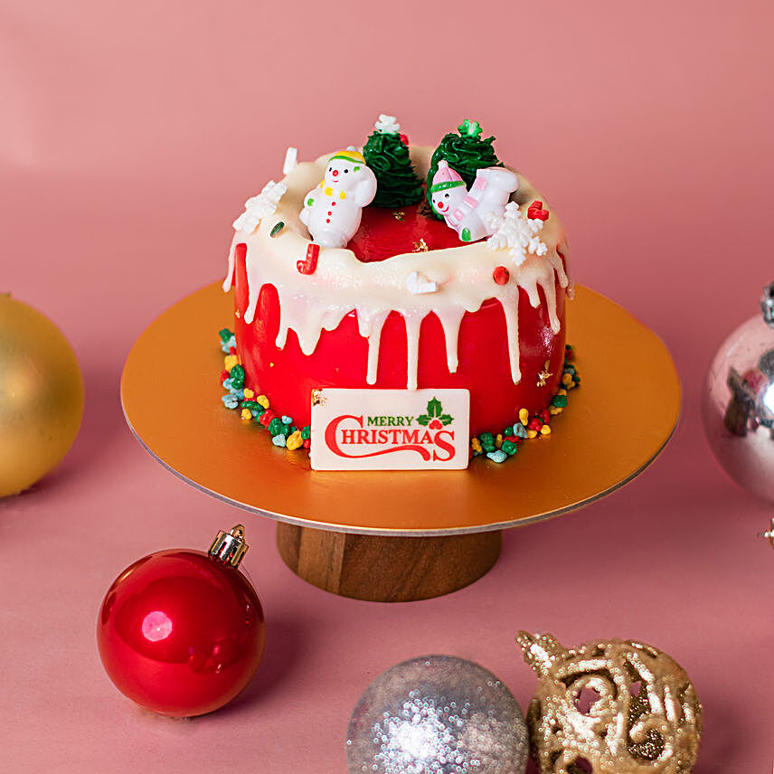 Merry Christmas Chocolate Mousse Cake:Christmas Gifts to Singapore
