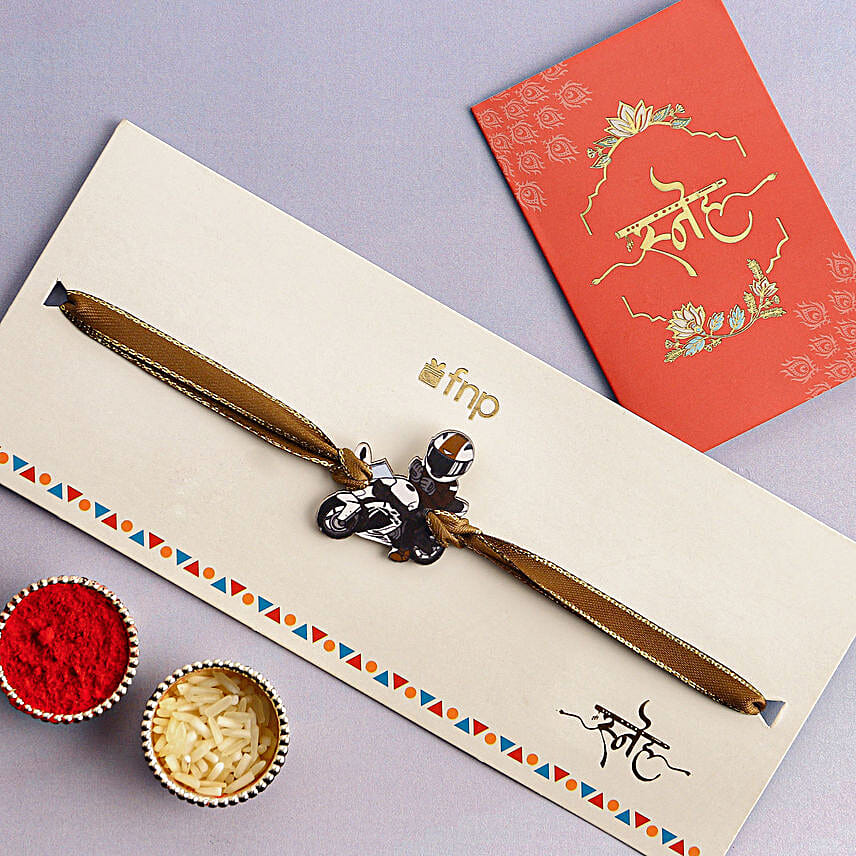 Adventure Rider Rakhi For Kids N Silky Chocolates