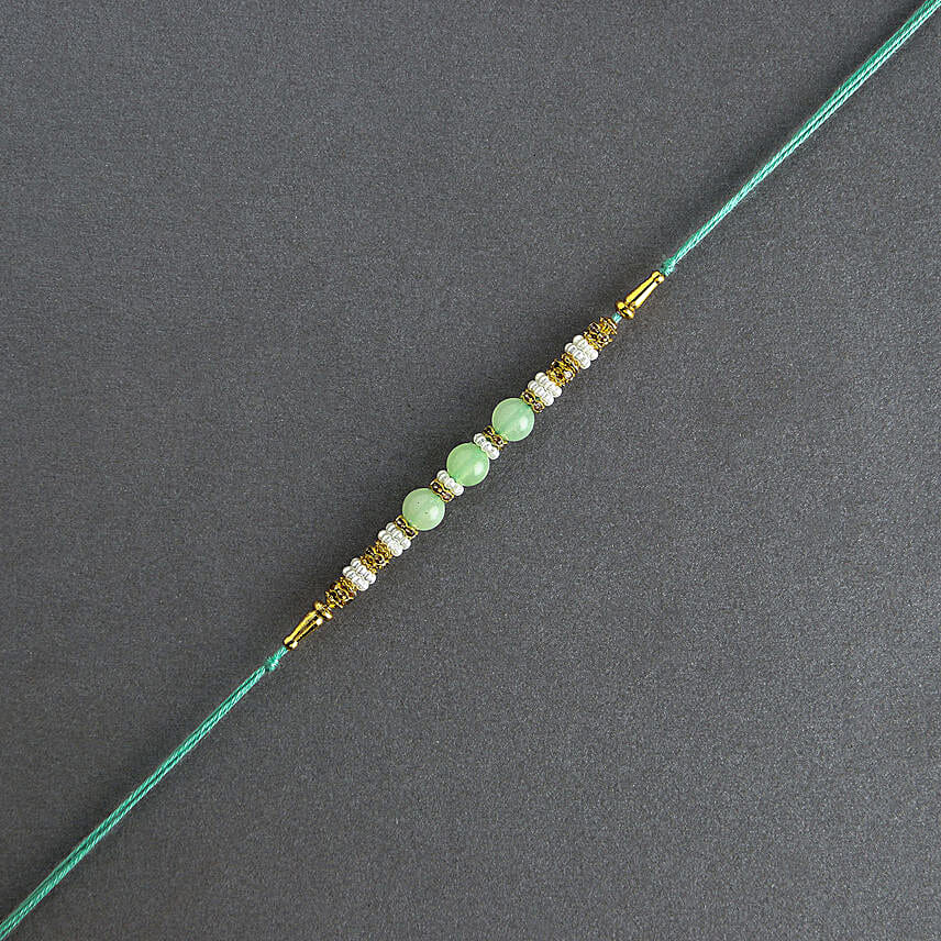 Graceful Pearl Ethnic Rakhi N Choco Surprise