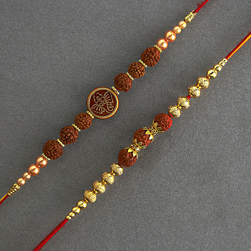 Serene Spirit Rudraksha Rakhi N Gulab Jamun
