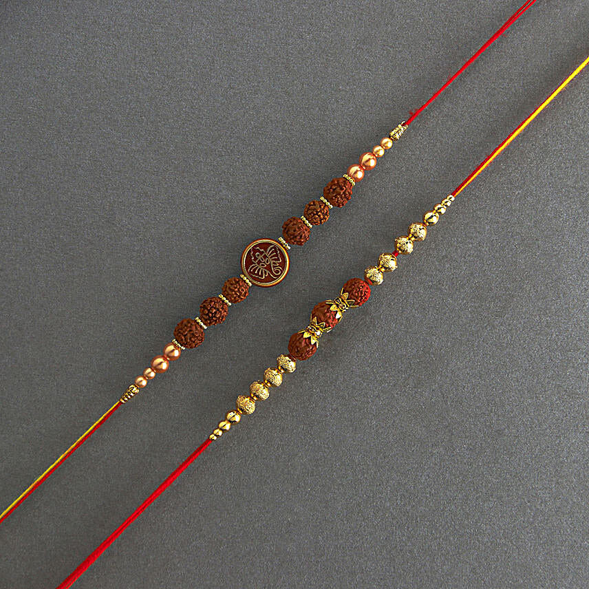 Serene Spirit Rudraksha Rakhi N Gulab Jamun