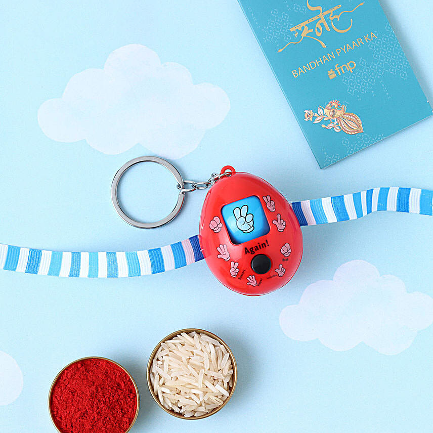 Sneh Kids Push Button Rakhi with Soanpapdi