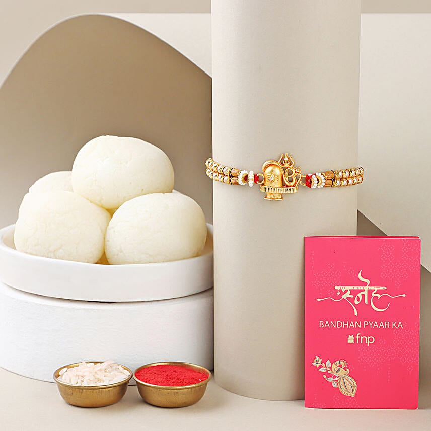 Sneh Shiv Rakhi with Rasgulla