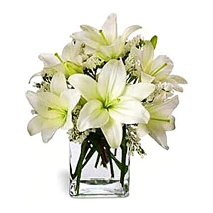 Casablanca Lilies in Vase