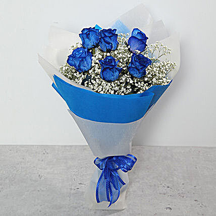 Order Blue Roses Beautiful Bouquet in Dubai