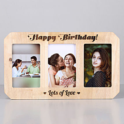 Personalised Happy Birthday Wooden Photo Frame