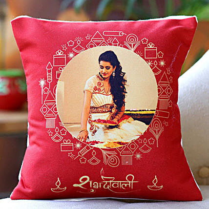 Personalised Diwali Greetings Cushion