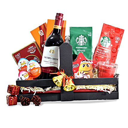Booze Eat Christmas Special Basket:Send Christmas Gift Hampers to Singapore