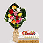 Flamboyant Roses and Strawberry Short Cake