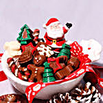 Santas Bowl Of Assorted Chocolates