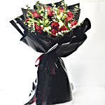 Roses In Black Beauty Bouquet